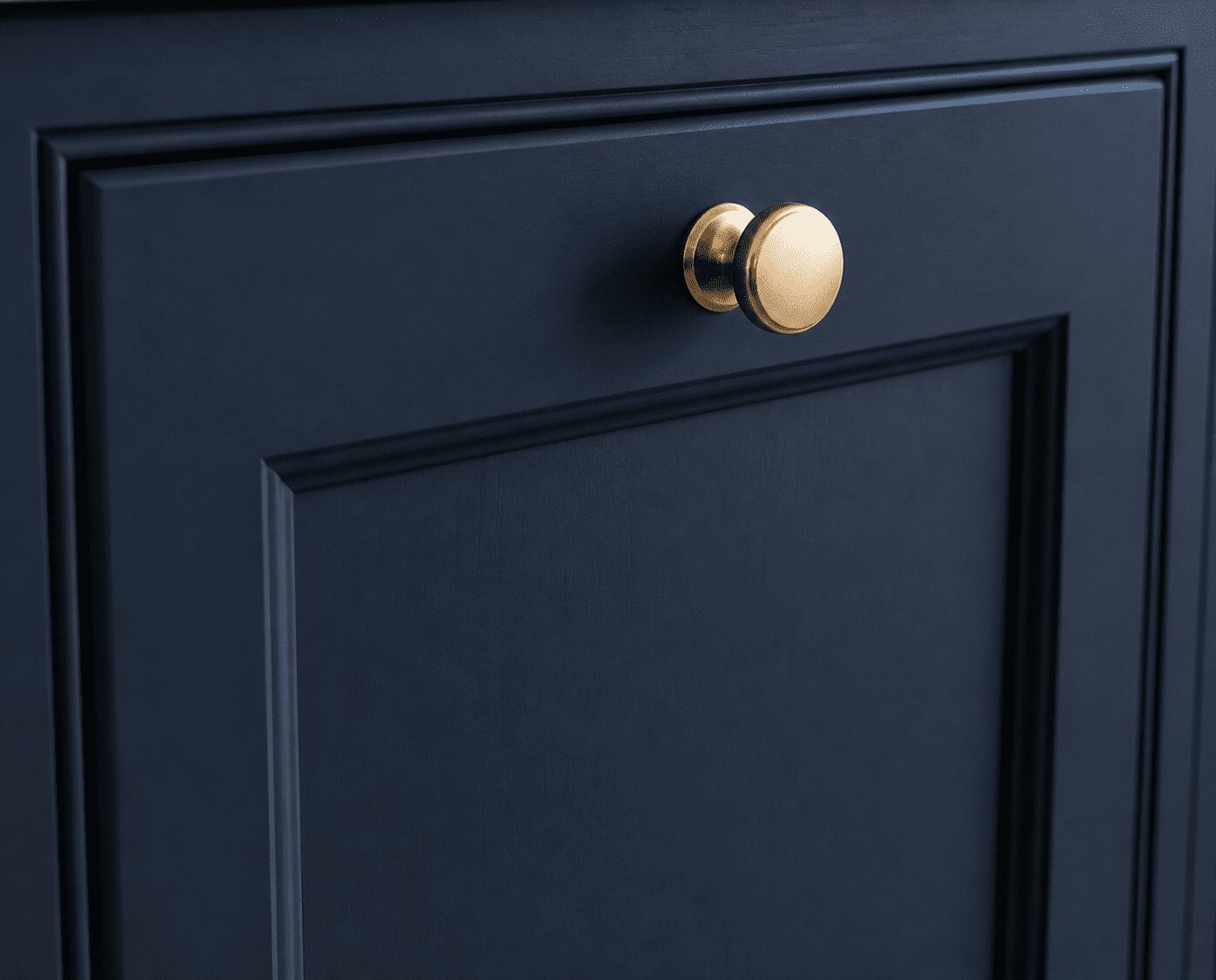 Navy Blue Painted Cabinet