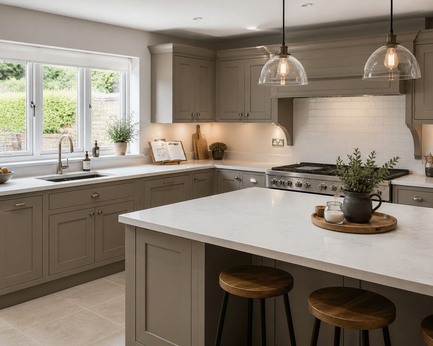 Modern kitchen with neutral tones