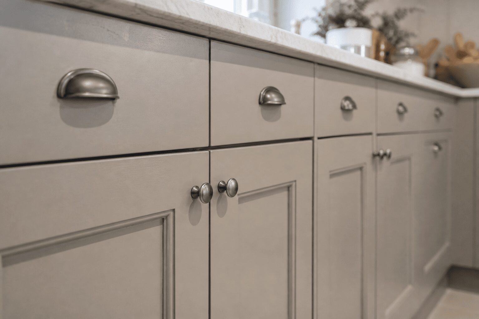 Modern kitchen with sleek cabinetry