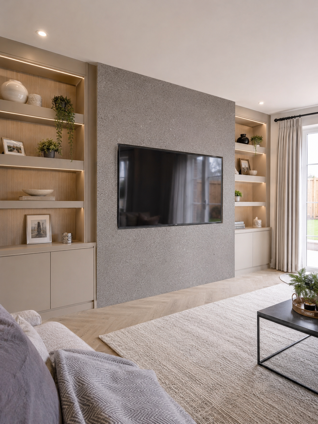 Modern living room with minimalist decor