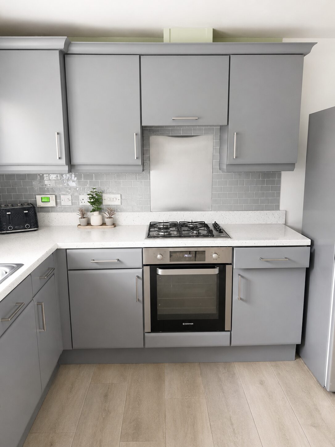 After shot of a kitchen refinish